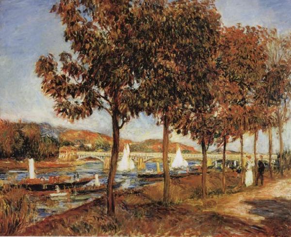 Pierre Renoir The Bridge at Argenteuil in Autunn